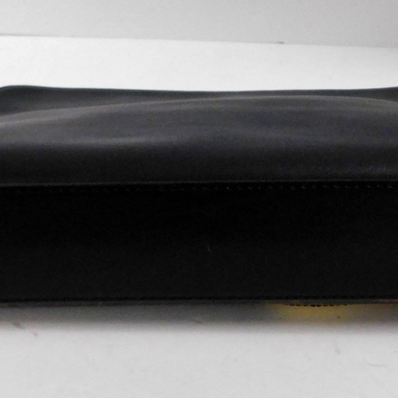 New‎ 3.1 Phillip Lim Black leather Gold Red Brown Leaf Clutch Bag
